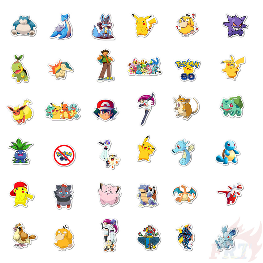 100 Nhãn dán Pokemon Go Anime Pocket Monster thời trang không thấm nước DIY