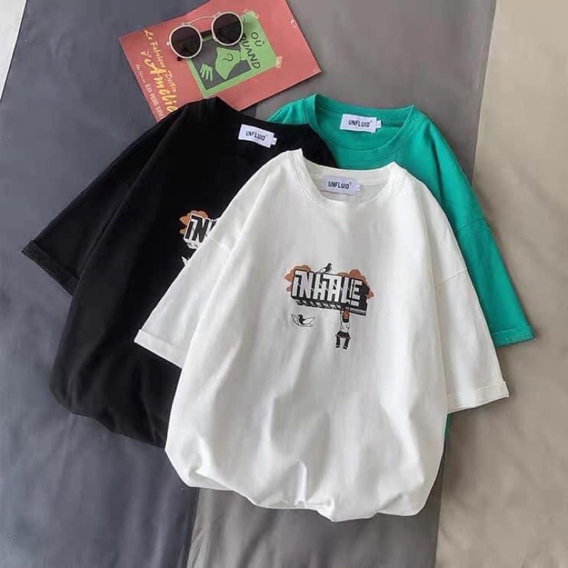 [ Rẻ vô địch ] Áo thun cotton tay lỡ dáng rộng unisex - TLE