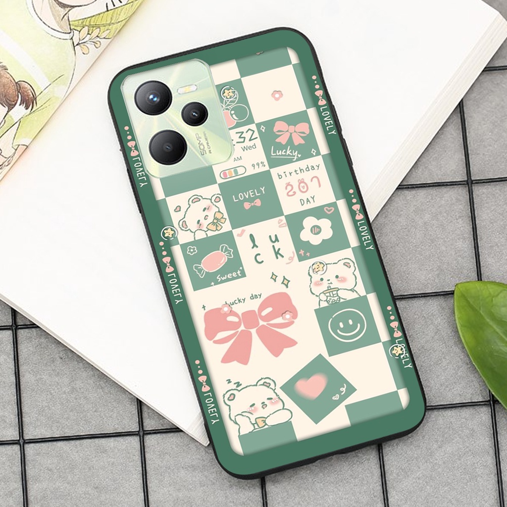 Ốp lưng Realme C35 in hình cao cấp mẫu kẻ caro,mikenbe@r siêu hot