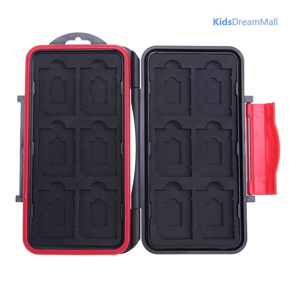 Hộp Đựng Thẻ Nhớ 12 Ngăn Chống Sốc Tiện Lợi