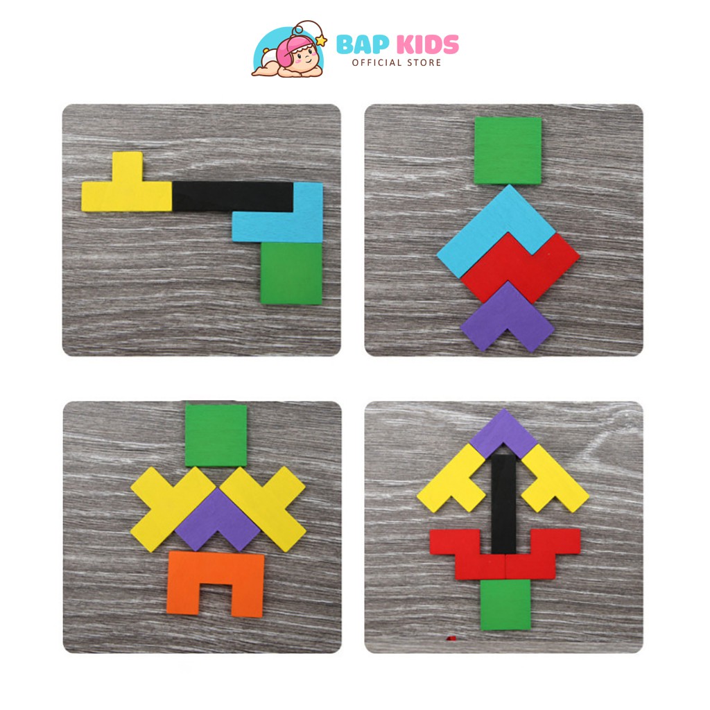 Đồ Chơi Cho Bé - Đồ Chơi Xếp Hình Tetris Nhiều Màu Sắc Cho Bé Sáng Tạo [BAPKIDS]