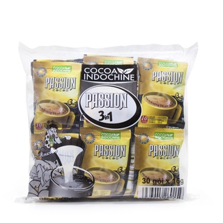 Bột cacao sữa passion 3 in 1 cocoa indochine - 30 gói x 16g