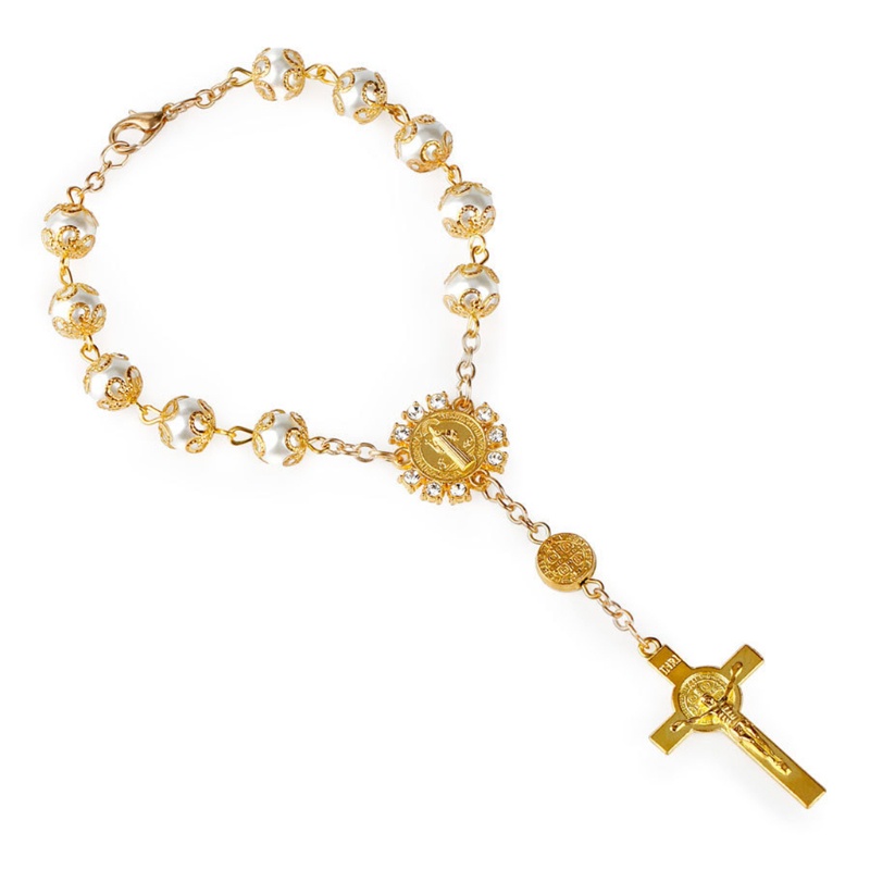 Vòng Tay Chuỗi Hạt Công Giáo Một Lần Tự Động Rosary Hoàn Hảo Cho Nữ