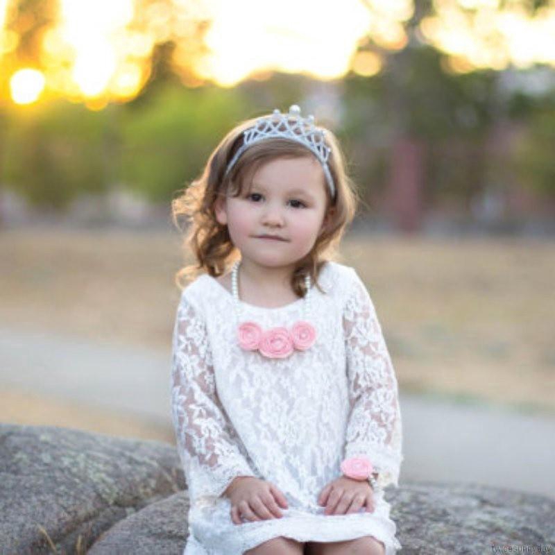 Băng đô vương miện co giãn xinh xắn cho bé gái