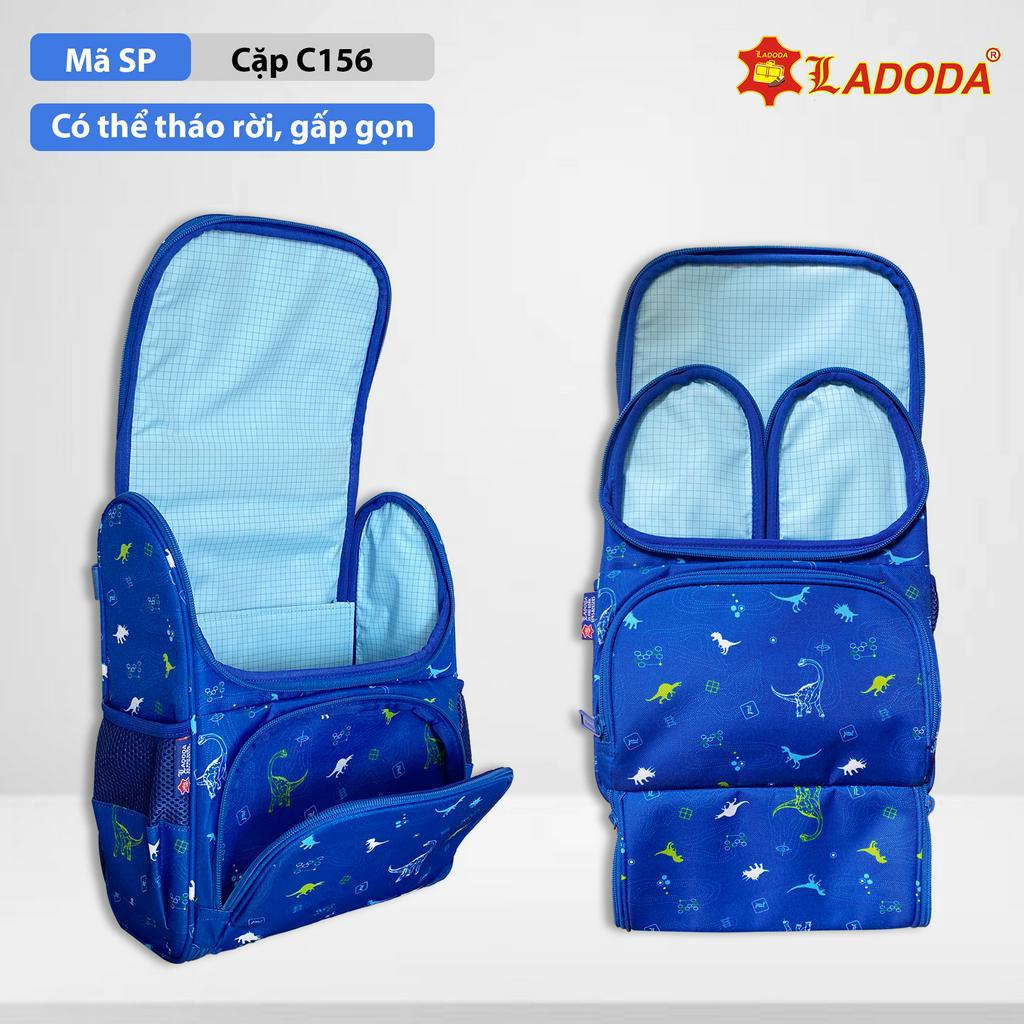 Cặp đi học chống gù, cặp cấp 1 Ladoda chính hãng C156