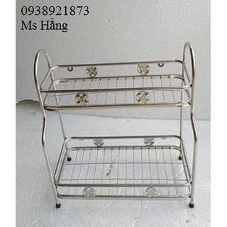 Kệ gia vị inox 2 tầng -ko2t152040