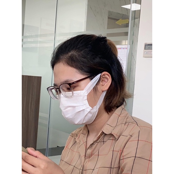 Khẩu trang y tế 4 lớp kháng khuẩn KIMSORA công nghệ Nhật Bản QUAI MỀM KHÔNG ĐAU TAI, không mùi, vải mịn