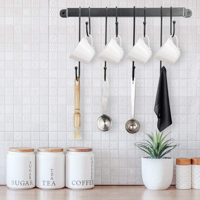 Giá Đỡ Cốc Cà Phê Gắn Tường Phong Cách Mộc Mạc Châu Âu