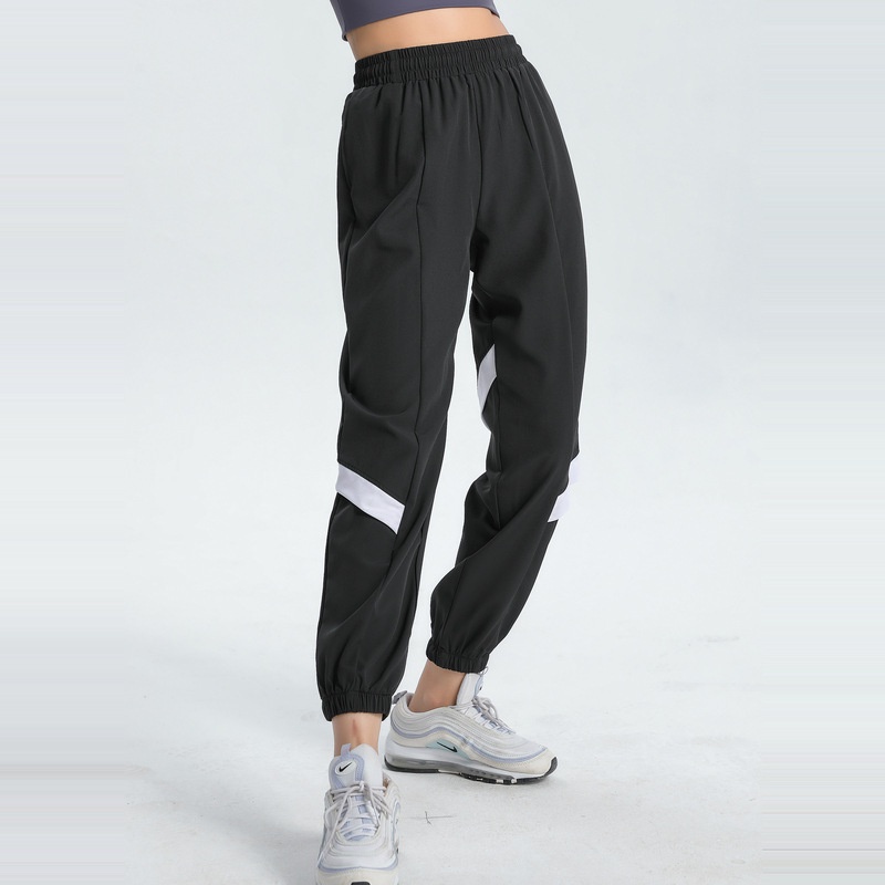 Lululemon    Quần Dài Thể Thao Dáng Rộng Co Giãn Phối Túi Màu Sắc Thời Trang Cho Nữ 8809
