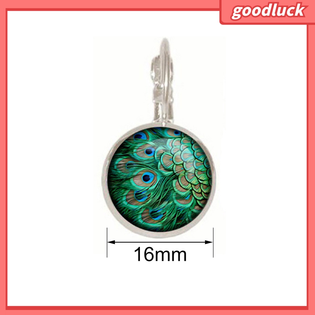 Đôi Bông Tai Hình Đuôi Công Đính Đá Thời Trang Cho Nữ