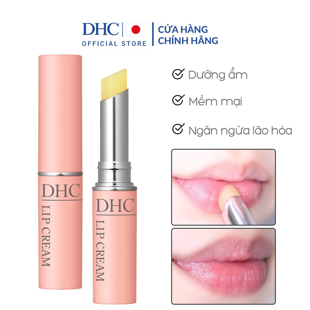 Son Dưỡng Môi DHC Lip Cream không màu dưỡng ẩm, giảm thâm môi