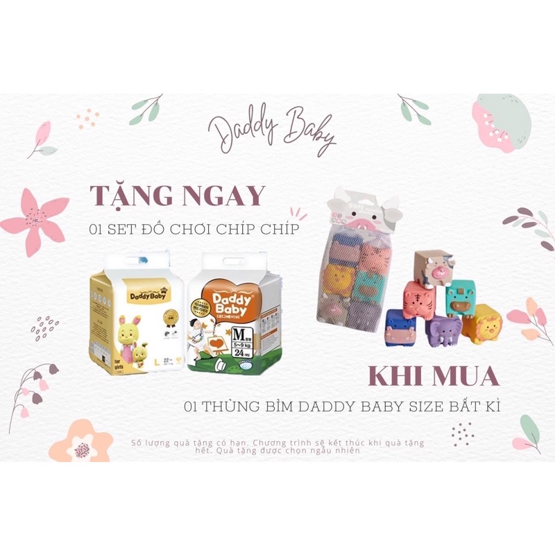 ( MUA LÀ CÓ QUÀ)  BỈM DADDY BABY NỘI ĐỊA HÀN QUỐC SIÊU MỎNG 0,28CM, THẤM SIÊU KHÔ S28/M24/L22/L20/XL18/XXL17