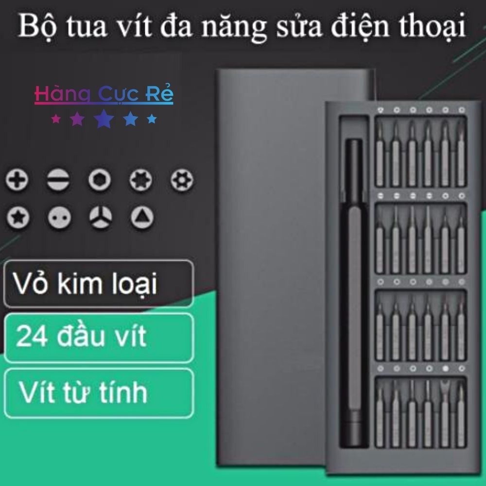 Bộ tua vít đa năng 25 món Precision bỏ túi, sửa chữa mở điện thoại, laptop - Shop Hàng Cực Rẻ