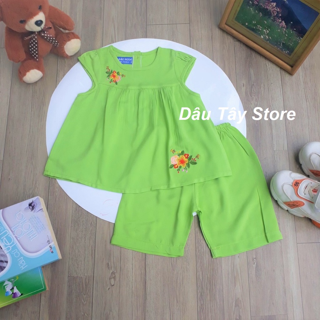 Bộ tole cho bé gái/ bộ lanh bảo ngọc. hình ảnh thật shop chụp k qua chỉnh sữa, cam kết chất lượng