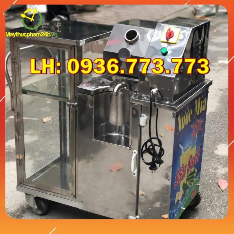 Máy ép nước mía tủ kính INox Tốc Độ Cao