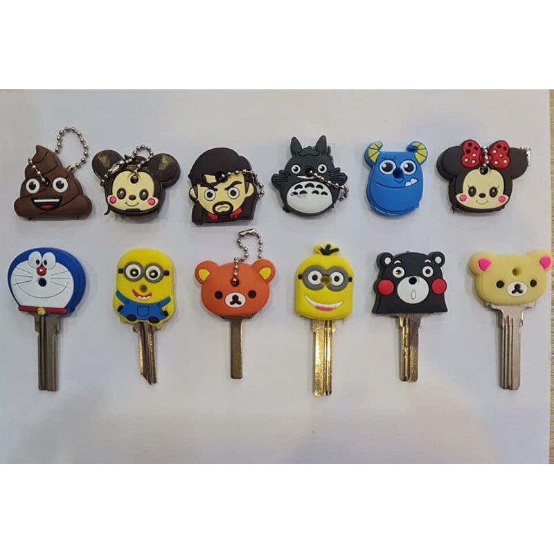 Bọc chìa khoá Silicon siêu dễ thương ( set 10 cái )