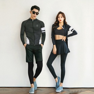 Bộ đồ bơi tay dài chống nắng nhanh khô cho nam/nữ/trẻ em