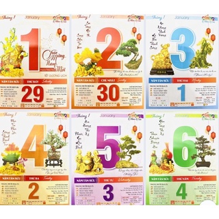Lốc lịch đại 7màu 2024