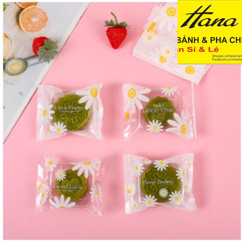 100 Bộ túi trung thu Hoa Cúc 50g - 100g