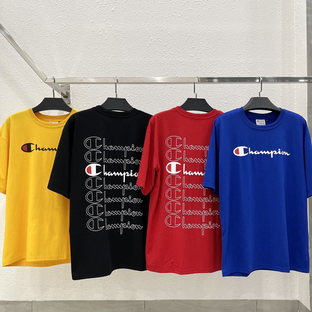 Áo Thun Champion Unisex Thun in GRAPICTEE V3 Hàng Chất Logo Thêu Full Tag