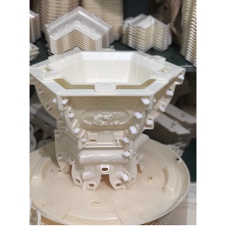 Khuôn đúc chậu lục giác 35 chất liệu nhựa ABS có lòng trong