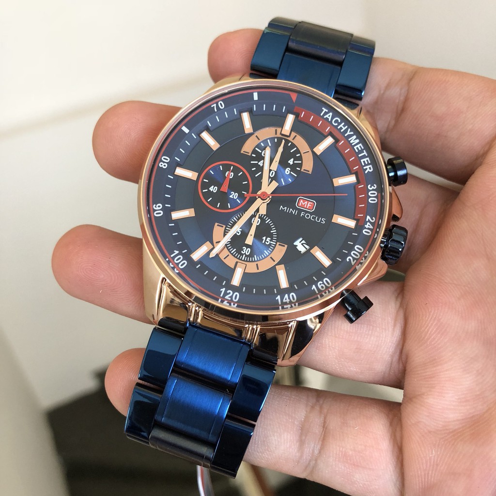 [Tặng vòng tay] Đồng hồ nam MINI FOCUS MF0218G.01fullbox thời trang thép không gỉ | BigBuy360 - bigbuy360.vn
