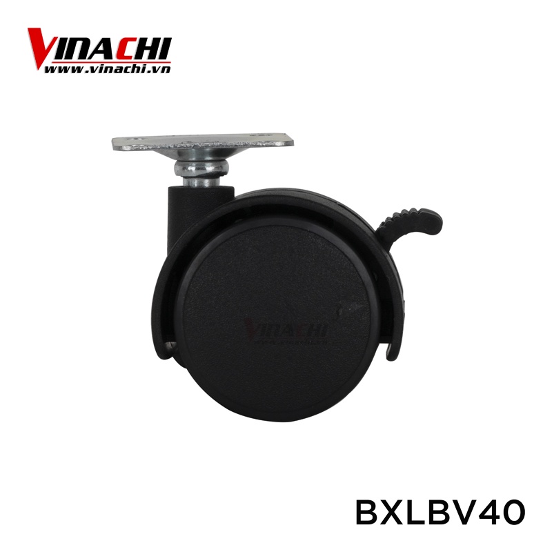 Bánh xe lăn đế bắt vít khóa hãm - 40mm - 1 Cái - Bánh Xe Đẩy