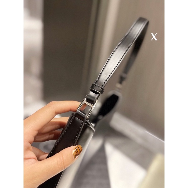 Túi xách prada kẹp nách sz 27 chất da thật