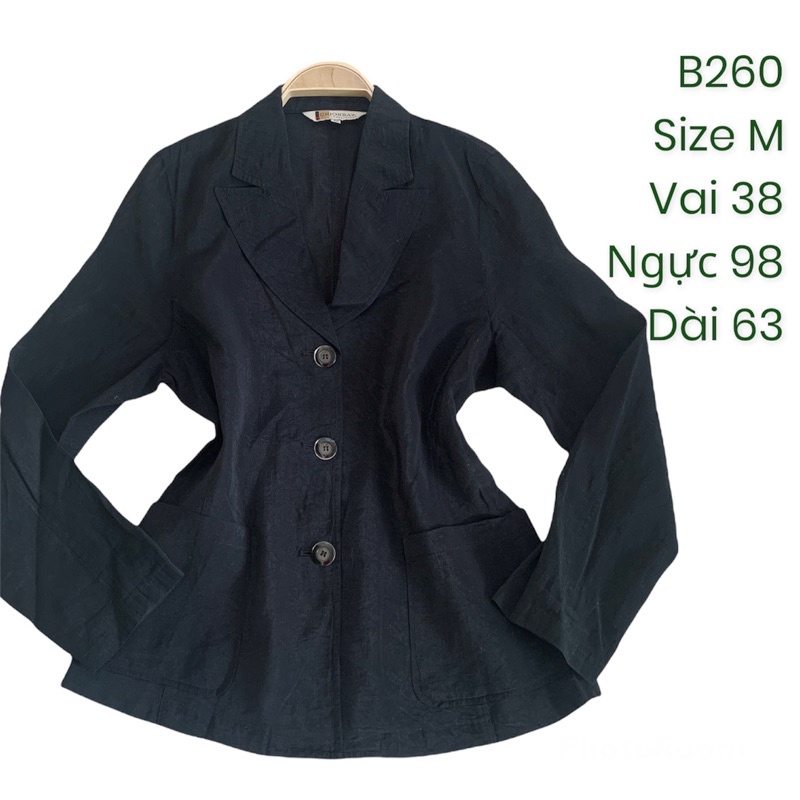 Áo khoác blazer B260 1 lớp mỏng nhẹ 2hand Hàn si tuyển ảnh thật