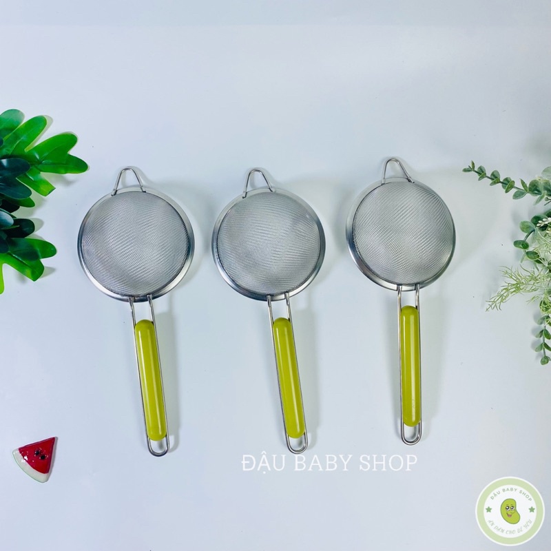 Rây inox cao cấp rây bột, rây cháo, lọc cua cho bé ăn dặm