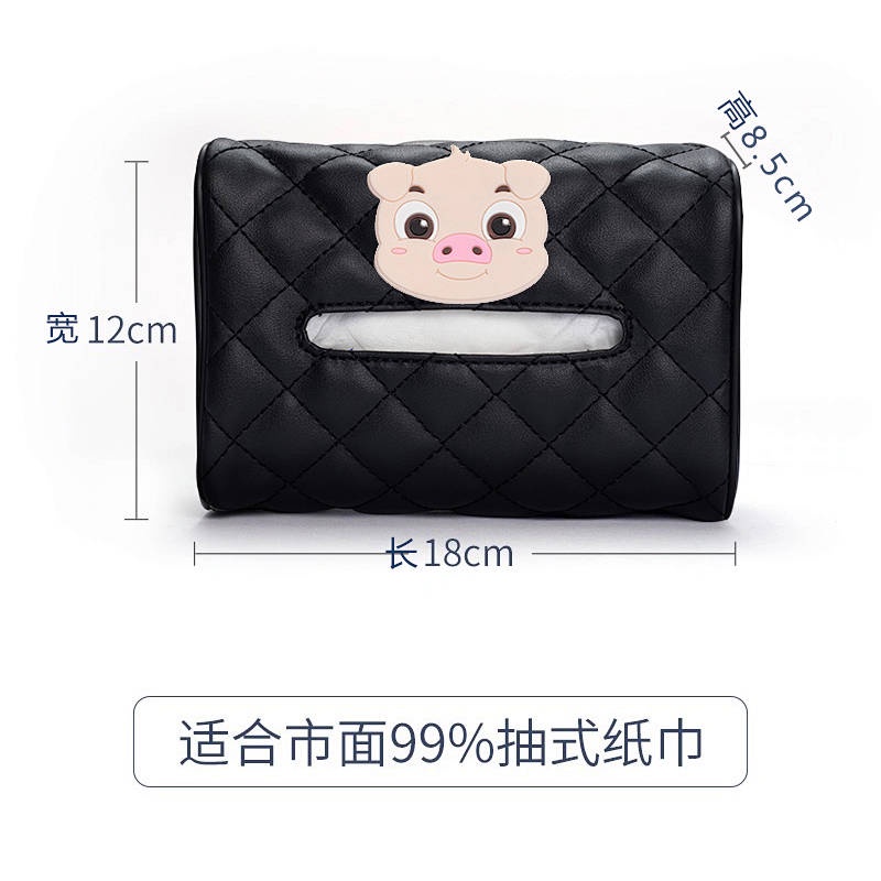 Hộp Đựng Khăn Giấy Hình Chuột Mickey Hoạt Hình Gắn Tấm Che Nắng Xe Hơi