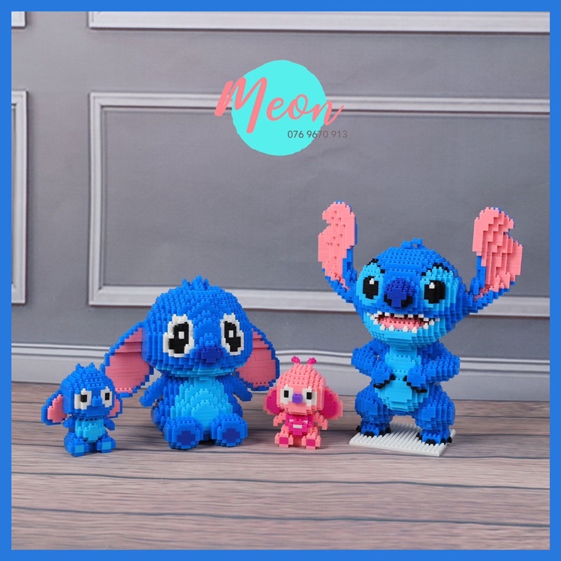 Xếp hình lego - Miniblock Stitch Hồng Baby - Size XL 1671 pcs