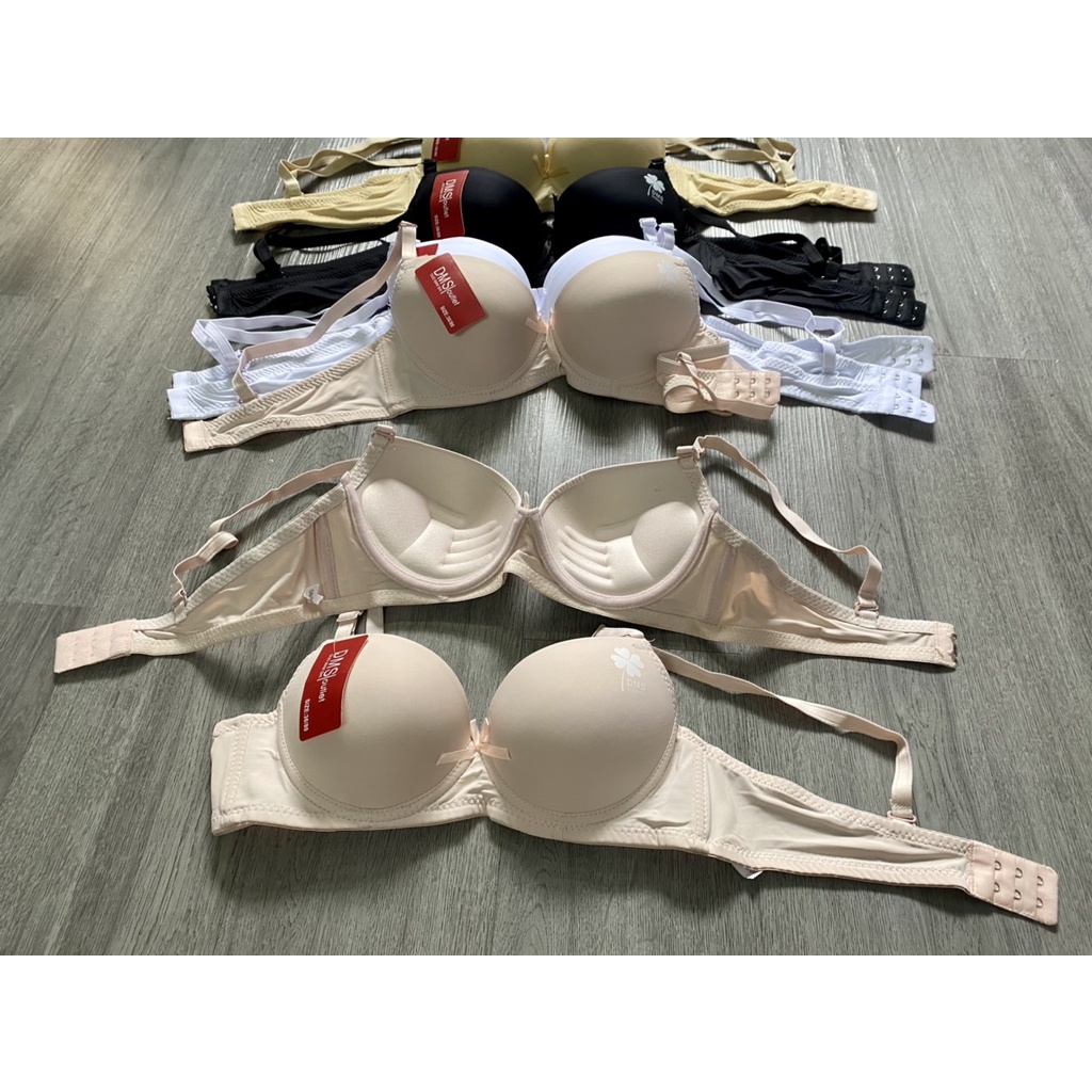 Áo ngực có gọng mút mỏng. Áo lót trơn cup 3/4 ngực, mút ép siêu êm. Giúp nâng, đẩy vòng 1 đẹp ms 9988