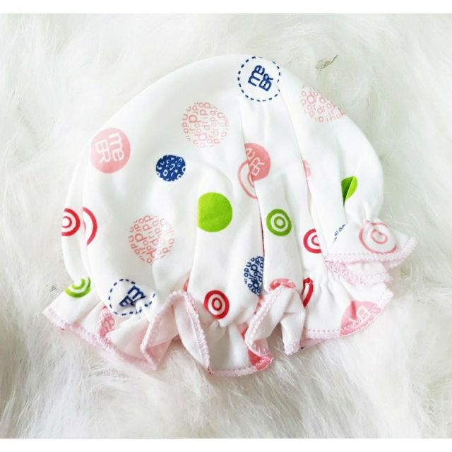 Mũ bèo thun cotton mềm mại cho bé 0_2m