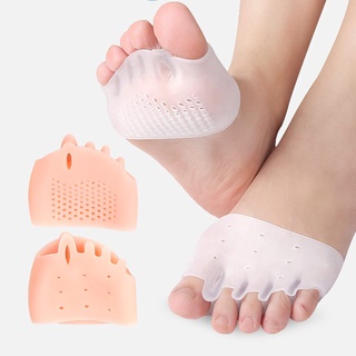 Image of Silicone Gel Bent Toe 5 Toes Separator Metatarsal Pad Forefoot Support