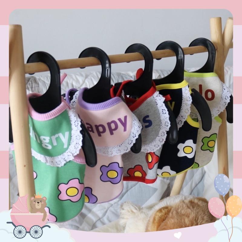 Áo Dây Hoa tặng Kèm Yếm Cho Thú Cưng