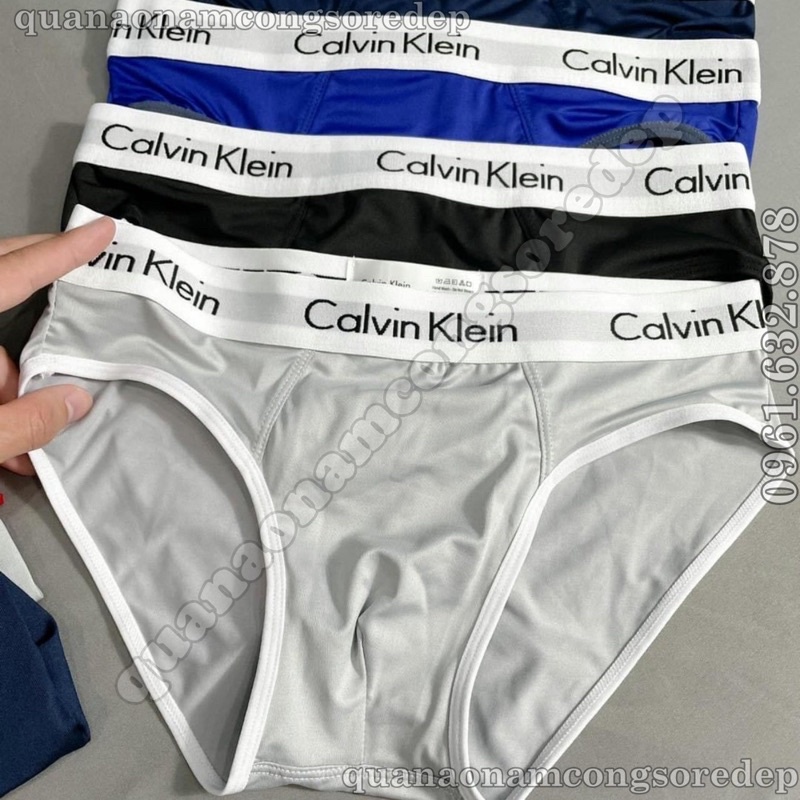 HỘP 4 QUẦN SỊP Quần lót nam Tam Giác CK  cao cấp chất liệu thun lạnh , Quần sịp nam Tam giác thun lạnh co giãn 4 chiều