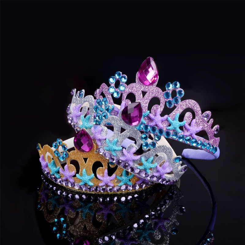 Vương Miện Công Chúa Hình Sao Biển Đính Đá Lấp Lánh