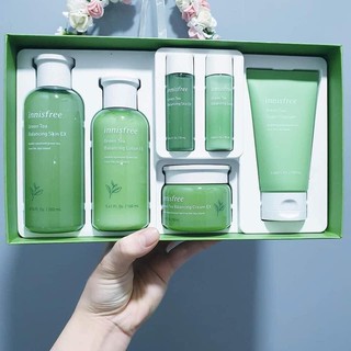 BỘ DƯỠNG DA INNISFREE Green Tea Balancing Skin Care Set EX