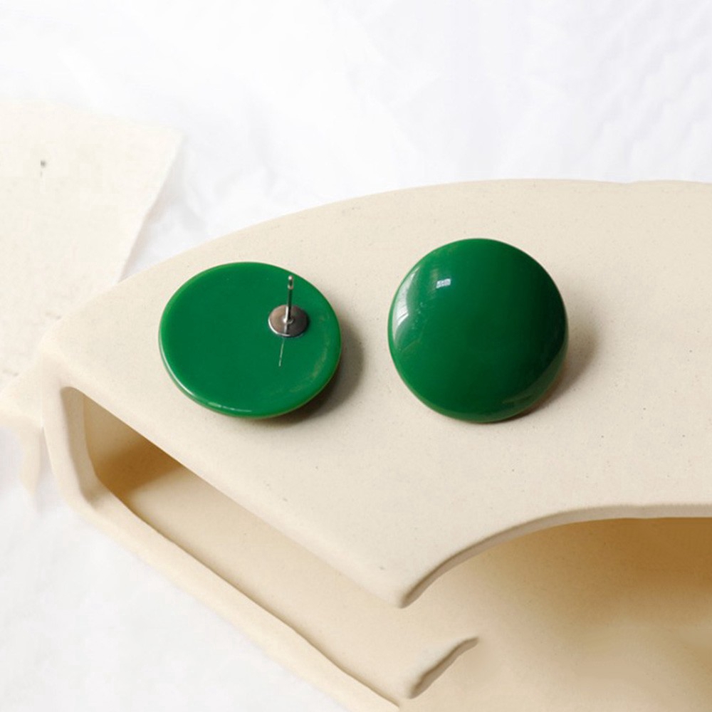 Khuyên tai hình học vuông lớn màu kẹo phong cách Hàn Quốc mới cho nữ