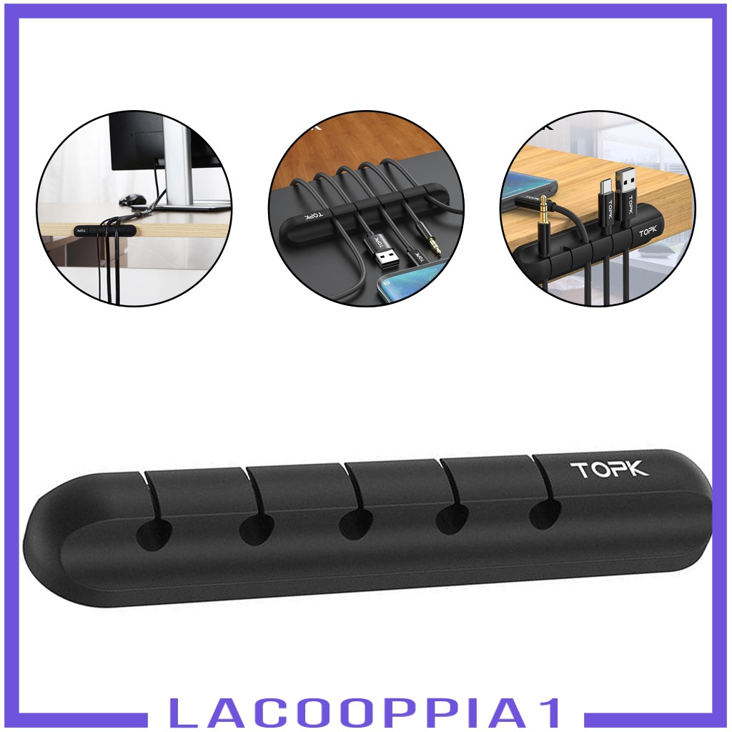Kẹp silicon giữ dây cáp gọn gàng | BigBuy360 - bigbuy360.vn