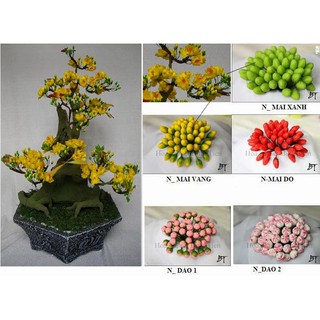 Nụ mai, đào ( gói 25 cái)