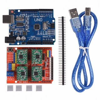 Combo Arduino Uno R3 chíp dán + CNC shield V3 + 4 A4988