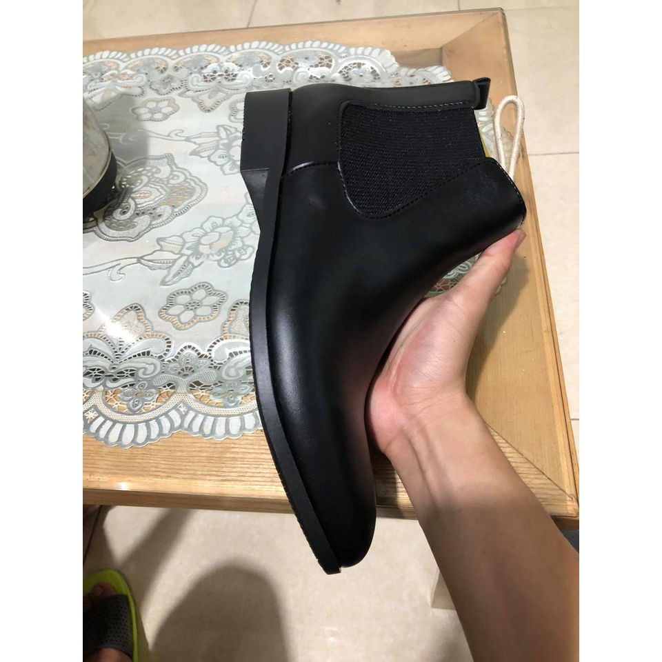 [Da đểu] Giày Bốt cổ lửng - Chelsea Boots tăng chiều cao 5cm