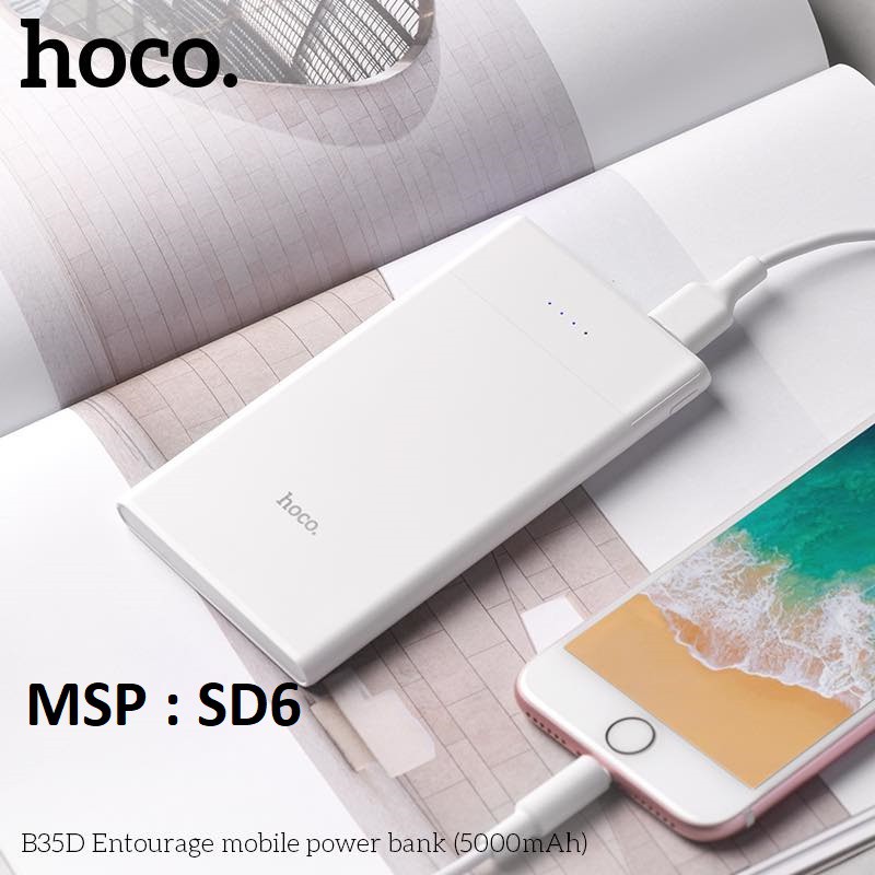 ✔️CHÍNH HÃNG✔️ Sạc Dự Phòng Hoco J52 Bản Nâng Cấp ✔10000mAh ✔Siêu Mỏng ✔️ Sạc 2 Thiết Bị Cùng Lúc