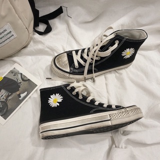 [ORDER] Giày ulzzang dáng CV thêu hoa cúc (ảnh thật phía cuối)