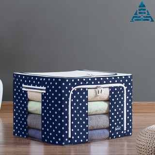Hộp vải khung thép đựng chăn màn quần áo dung tích 66 lít có thể gấp gọn