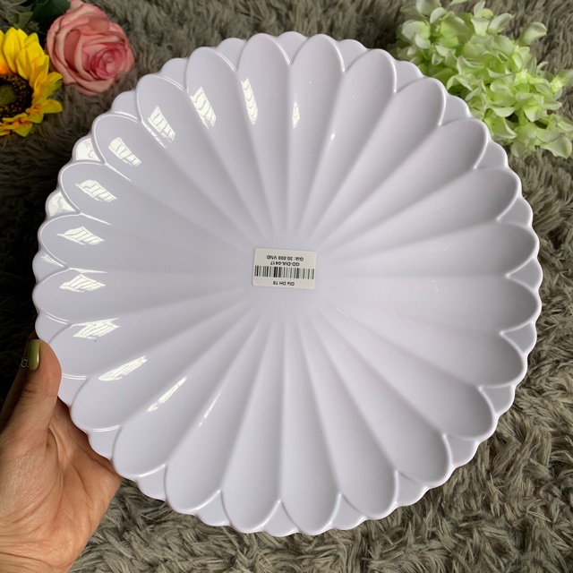 Đĩa nhựa fataco đĩa DH 78 màu trắng
