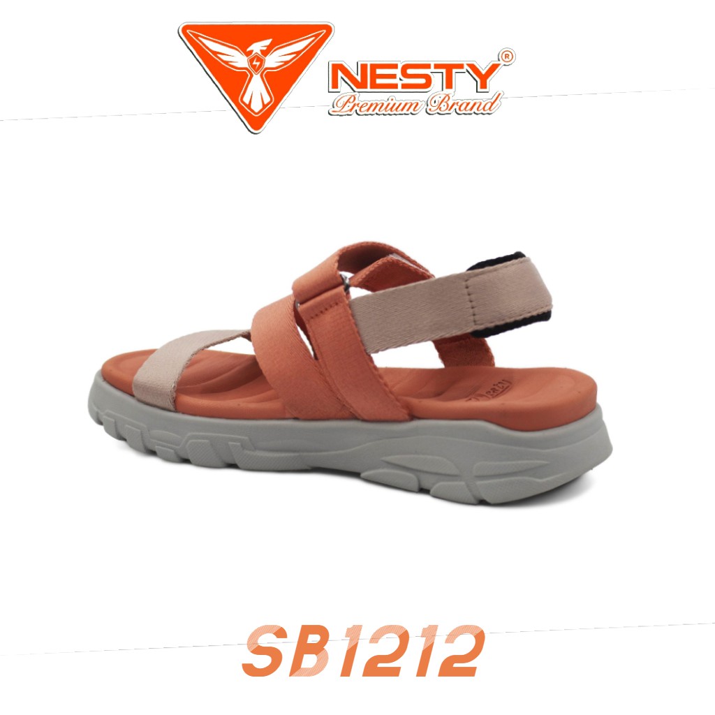 Sandan Nữ Cam mới - Giày Sandal NESTY SB1212 - BH 12 tháng Giày dép quai hậu ngang học sinh đi học xinh đẹp Xume Đà Nẵng