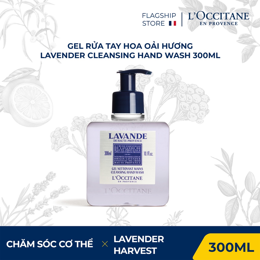 Gel rửa tay hoa Oải Hương Lavender Cleansing Hand Wash 300ml Loccitane